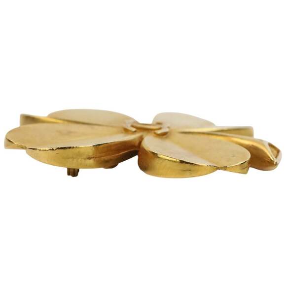 CHANEL Vintage Gold Logo Brooch - Picture 5 of 14